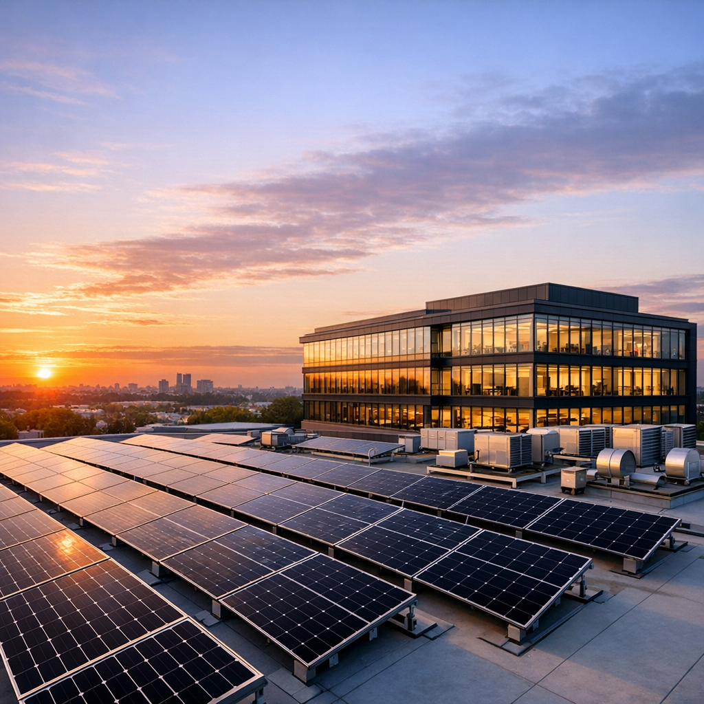 Corporate headquarters solar & storage